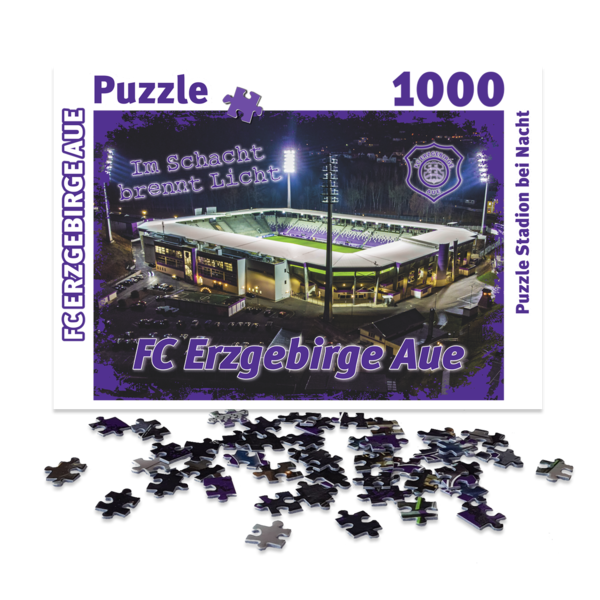 Puzzle Stadion bei Nacht