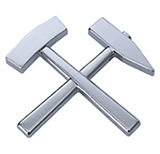 Autokühler-Emblem Schlägel und Eisen