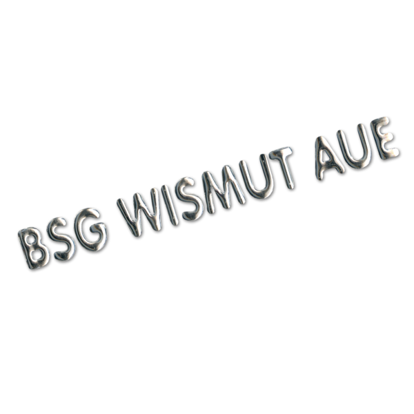 Schriftzug 3D Doming "BSG Wismut Aue" Aufkleber
