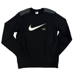 NIKE FLEECE- SWEATSHIRT mit Logo Tradition in Schwarz/ Gold