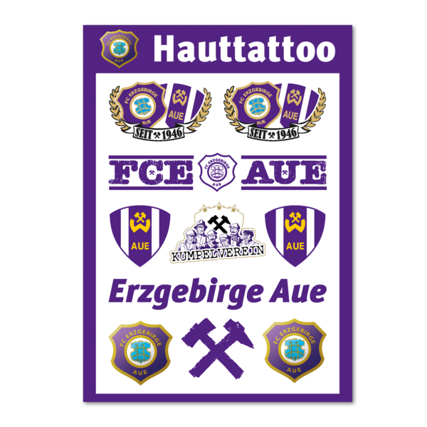 FCE Aue / Wismut Hauttattoo
