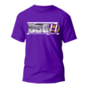 T-Shirt lila BSG/ Logo Wismut farbig