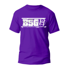 T-Shirt lila BSG/ Logo Wismut weiß